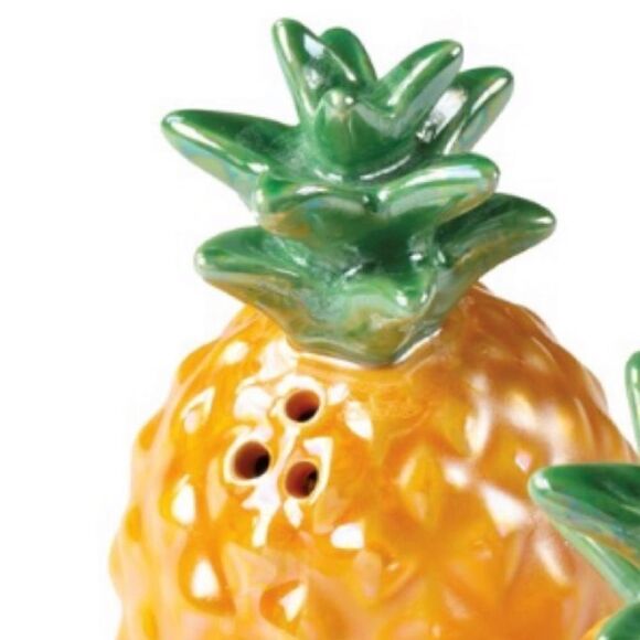 NWT Pineapple Salt Pepper Set Orange Green - Picture 3 of 4